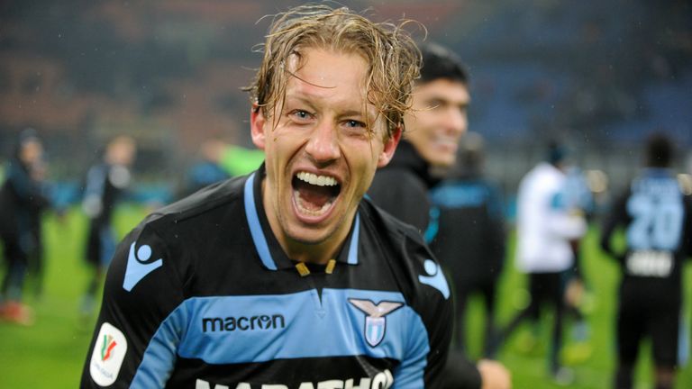 Lucas Leiva hit the decisive penalty for Lazio on Thursday night