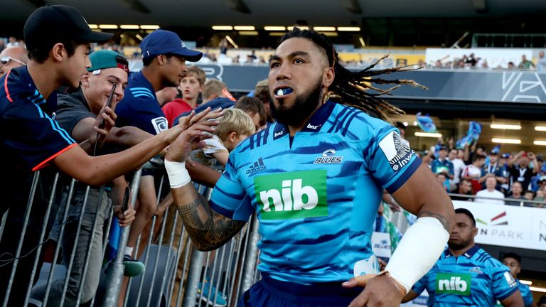 Ma'a Nonu runs out for the Blues' season-opener against the Crusaders