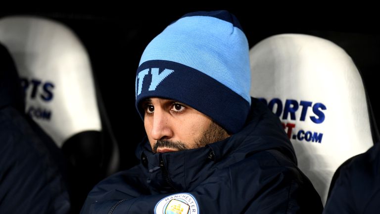 Riyad Mahrez has not started a Premier League for City this year