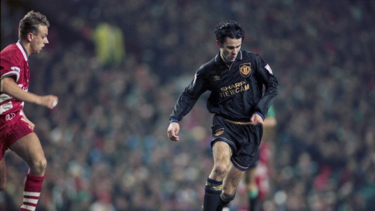 Ryan Giggs scored in Manchester United's 3-3 draw at Liverpool in January 1994