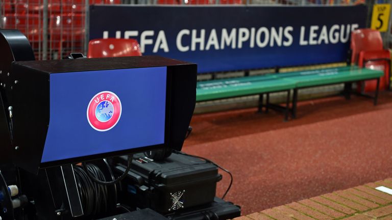 VAR was in use at Old Trafford now the Champions League had reached the last-16 stage
