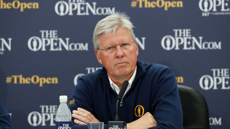 during previews to the 147th Open Championship at Carnoustie Golf Club on July 18, 2018 in Carnoustie, Scotland.
