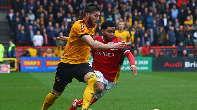 Matt Doherty (L) got an assist against Bristol City and nearly scored