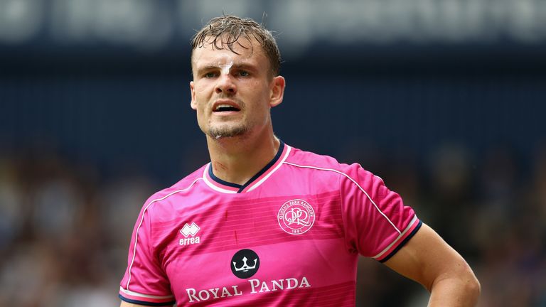 during the Sky Bet Championship match between West Bromwich Albion and Queens Park Rangers at The Hawthorns on August 18, 2018 in West Bromwich, England.