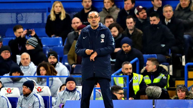 Maurizio Sarri was left confused by his side&#39;s performance in their 2-0 defeat to Manchester United