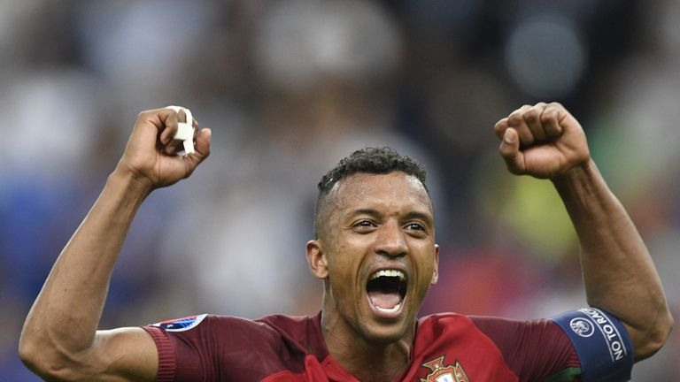 Nani captained Portugal in the Euro 2016 final