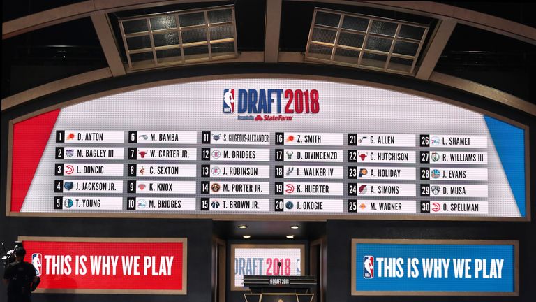 The 2018 NBA Draft at the Barclays Center on June 21, 2018 in the Brooklyn borough of New York City.