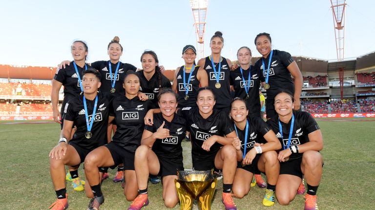 New Zealand women are in a commanding position at the top of the Seven Series standings