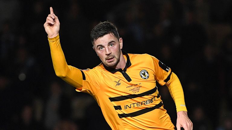 Padraig Amond had pulled a goal back for Newport to make it 2-1 in the 88th minute