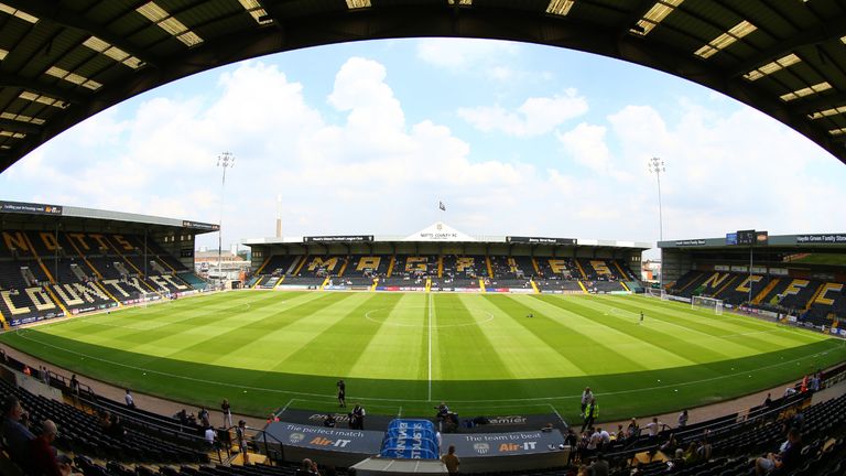 NOTTINGHAM, ENGLAND - JULY 14: A general view of Meadow Lane during a Pre-Season match between Notts County and Derby County at Meadow Lane Stadium on July 14, 2018 in Nottingham, England. (Photo by Ashley Allen/Getty Images)