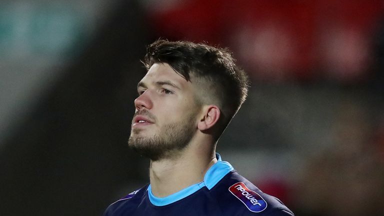 Wigan Warriors' Oliver Gildart in action against Super League rivals St Helens at The Totally Wicked Stadium.