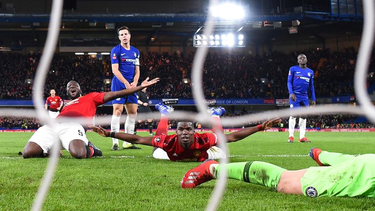 Pogba scored his 14th goal of the season in the win over Chelsea