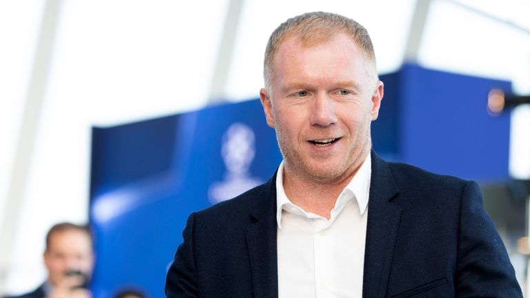 Paul Scholes attends the Liverpool v Real Madrid UEFA Champions League Final official viewing party at Sky Garden in London.