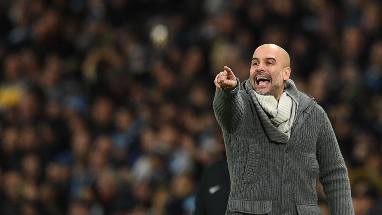 Pep Guardiola issues instructions against Arsenal