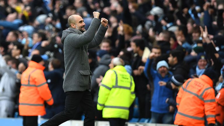 Pep Guardiola insists pressure does not exist after the 6-0 win over Chelsea