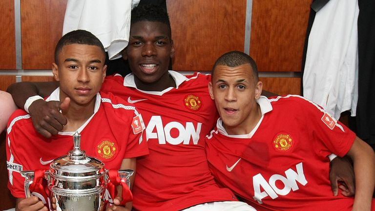 Ravel Morrison, pictured with Paul Pogba and Jesse Lingard after winning the FA Youth Cup in 2011