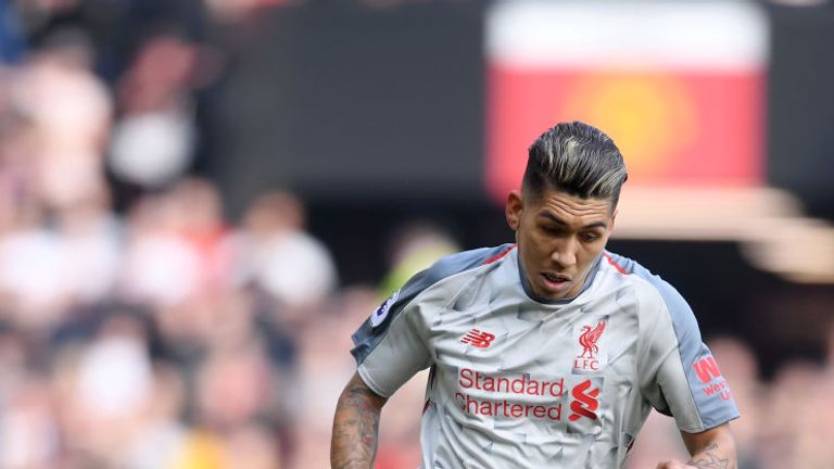 Roberto Firmino was injured in Liverpool's goalless draw with Manchester United