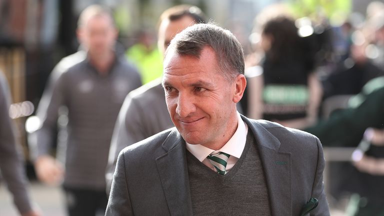 Brendan Rodgers has won seven trophies in two-and-a-half seasons at Celtic.