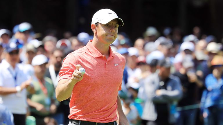 Rory McIlroy of Northern Ireland acknowledges the crowd on the second green during the final round of World Golf Championships-Mexico Championship at Club de Golf Chapultepec on February 24, 2019 in Mexico City, Mexico.