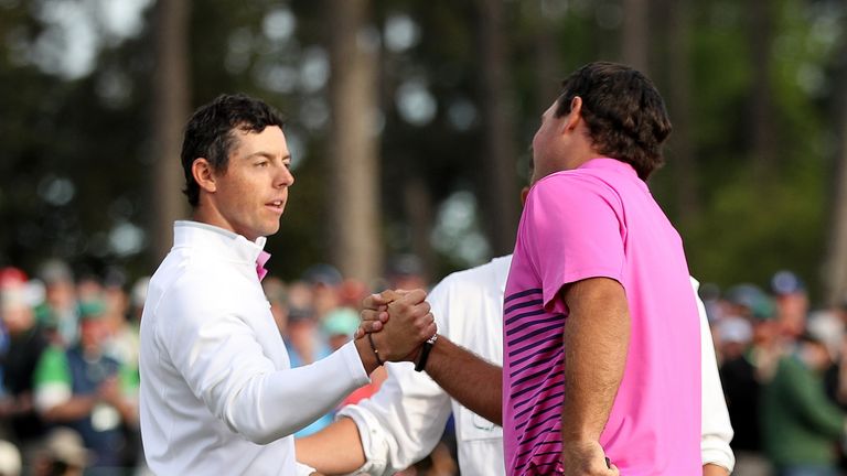 during the final round of the 2018 Masters Tournament at Augusta National Golf Club on April 8, 2018 in Augusta, Georgia.