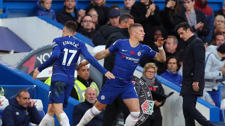 Ross Barkley and Mateo Kovacic have been rotated by Sarri in the Chelsea side