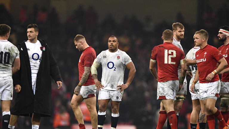 England prop Kyle Sinckler was taken off during the defeat to Wales