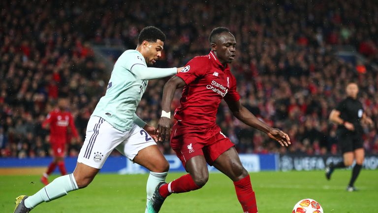 Mane played against Bayern Munich in the Champions League