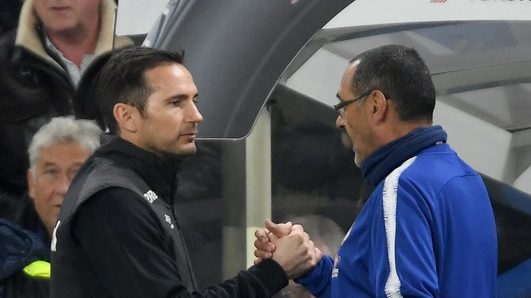  during the Carabao Cup Fourth Round match between Chelsea and Derby County at Stamford Bridge on October 31, 2018 in London, England.