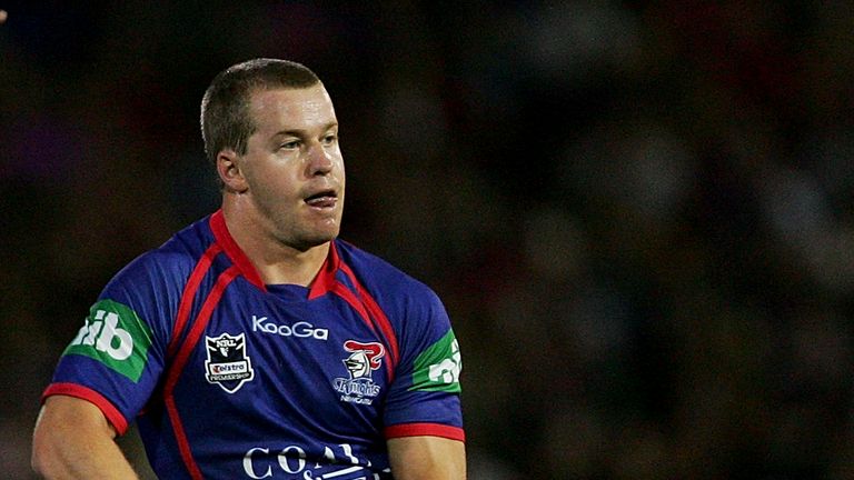 Scott Dureau in action for the  Newcastle Knights