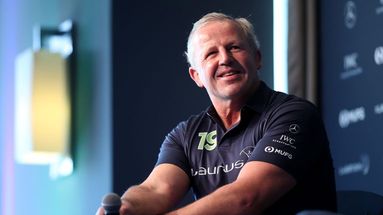 Laureus academy chairman Sean Fitzpatrick was peaking during a Rugby World Cup discussion