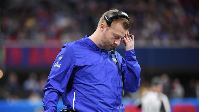 during Super Bowl LIII at Mercedes-Benz Stadium on February 3, 2019 in Atlanta, Georgia.