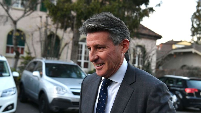 IAAF president Sebastian Coe was at the landmark hearing of the South African 800m Olympic champion
