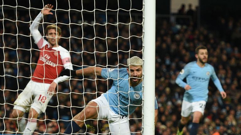 Was Sergio Aguero's third goal a handball?