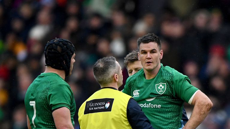  during the Guinness Six Nations match between Scotland and Ireland at Murrayfield on February 9, 2019 in Edinburgh, Scotland.