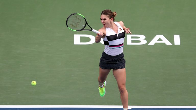 Simona Halep is into the third round in Dubai as she looks to do one better than defeat in Saturday's final in Doha