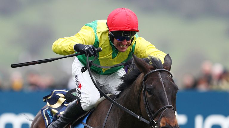 Sizing John during Gold Cup Day on day four of the Cheltenham Festival at Cheltenham Racecourse on March 17, 2017 in Cheltenham, England.