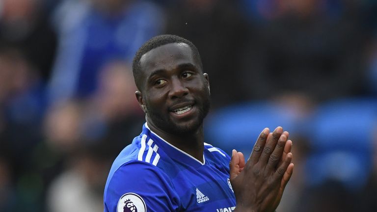 Sol Bamba during the Premier League match between Cardiff City and Burnley FC at Cardiff City Stadium on September 30, 2018 in Cardiff, United Kingdom.