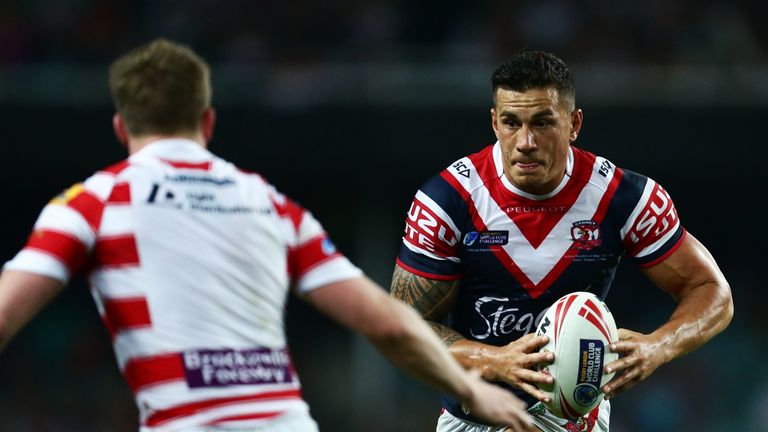 Sonny Bill Williams in World Club Challenge action against Wigan Warriors