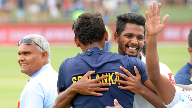 Sri Lanka celebrate first Test series win in South Africa