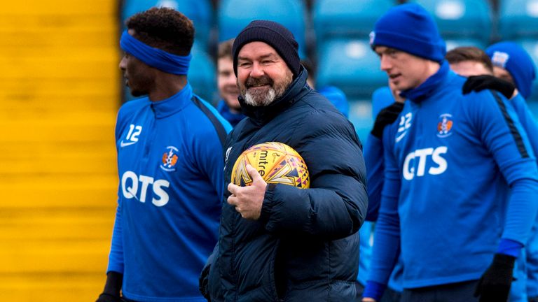 30/11/18.KILMARNOCK TRAINING.RUGBY PARK - KILMARNOCK.Kilmarnock Manager Steve Clarke