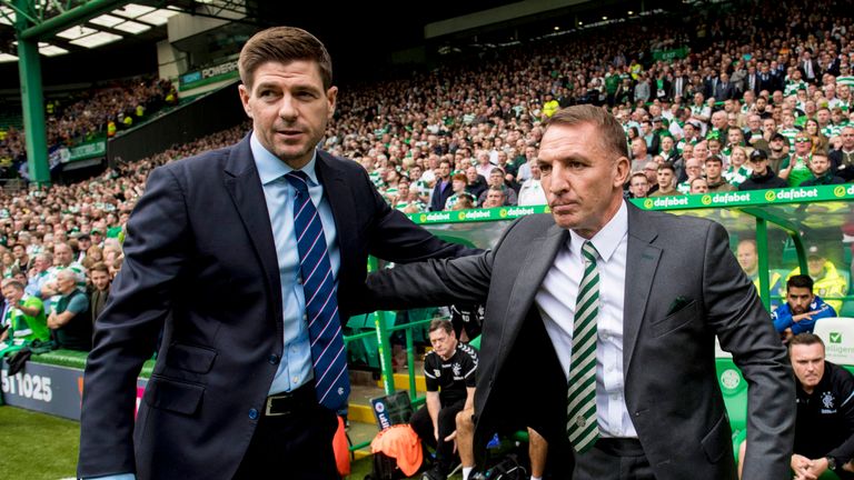 Steven Gerrard with Brendan Rodgers