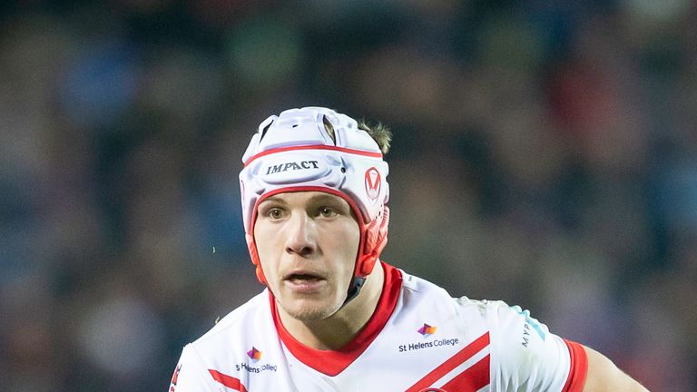 Picture by Allan McKenzie/SWpix.com - 31/01/2019 - Rugby League - Betfred Super League - St Helens v Wigan Warriors - The Totally Wicked Stadium, Langtree Park, St Helens, England - Theo Fages.