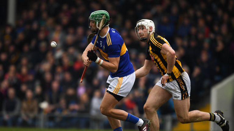James Barry of Tipperary in action against Liam Blanchfield of Kilkenny