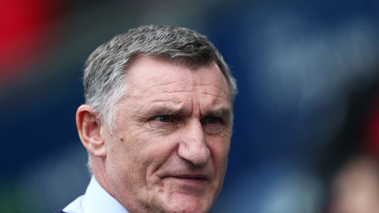 Tony Mowbray during the Sky Bet Championship match between Blackburn Rovers and Middlesbrough at Ewood Park on February 17, 2019 in Blackburn, England. (Photo by Jan Kruger/Getty Images)