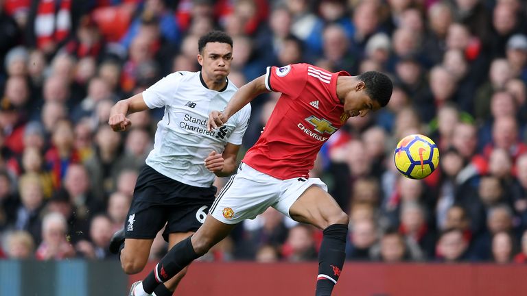 Trent Alexander-Arnold had a tough time against Marcus Rashford at Old Trafford in 2018