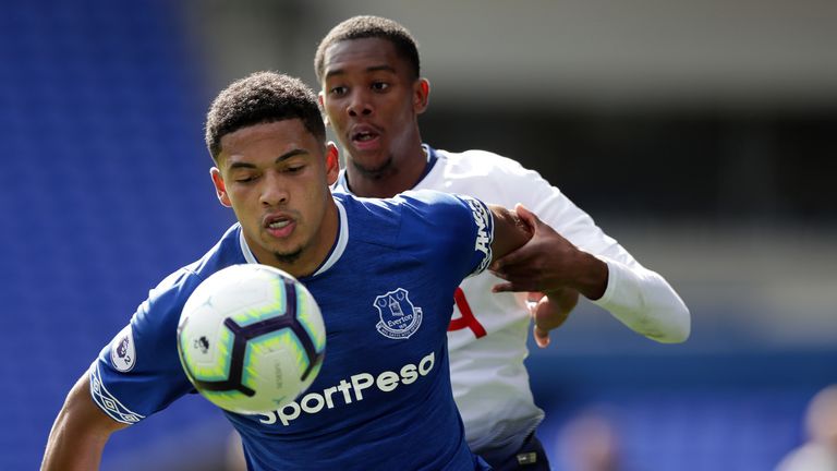 Tyias Browning joined Everton's youth academy in 2004