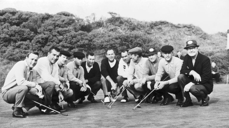 Littler (third from left) with the US Ryder Cup team in 1965