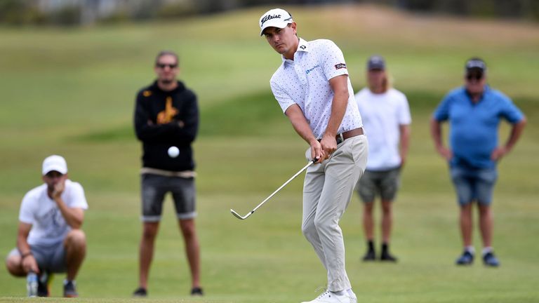 Jason Scrivener  holds a joint lead at the Vic Open at the halfway stage
