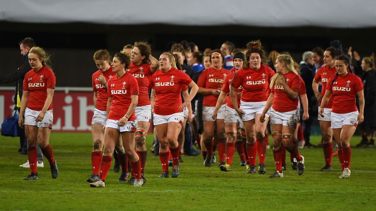 Wales Women during the Six Nations Championship 2019