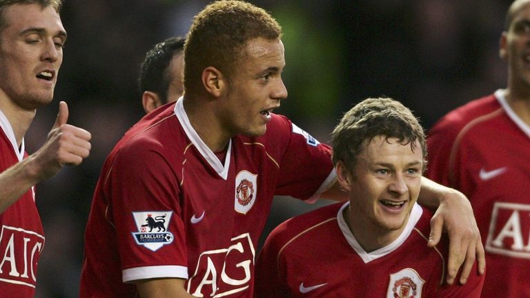 Ole Gunnar Solskjaer and Wes Brown spent 11 years together at Manchester United